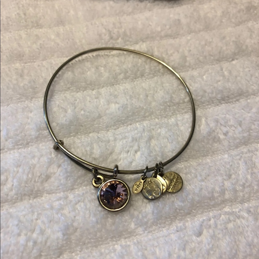 Alex and Ani Bracelet Pink crystal.